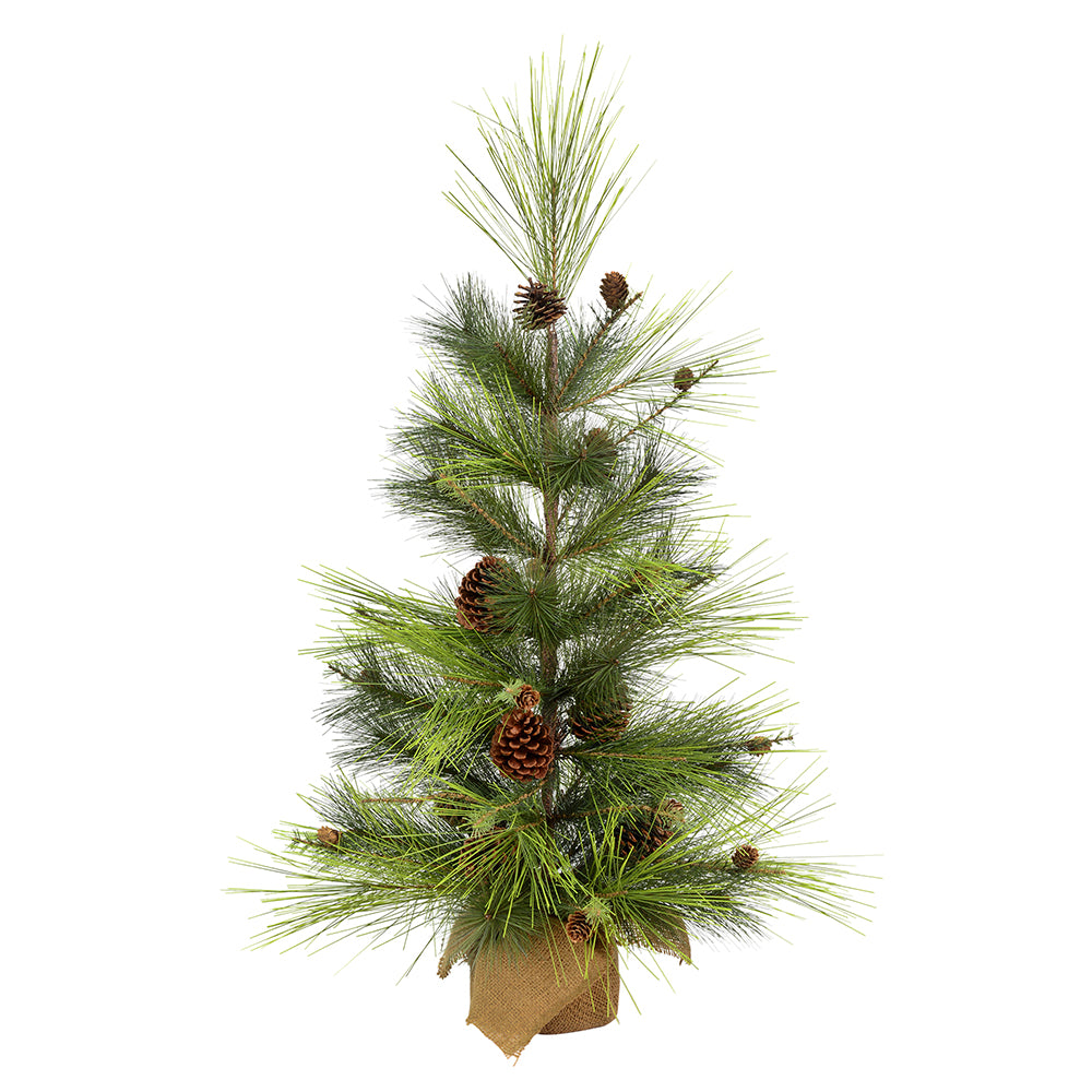 Larkspur Pine Tree with Burlap Base