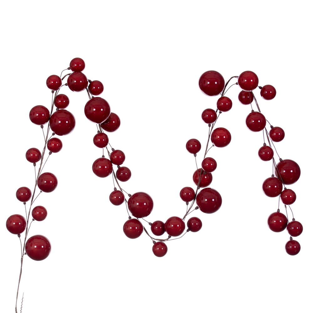 10' Pearl Branch Ball Garland