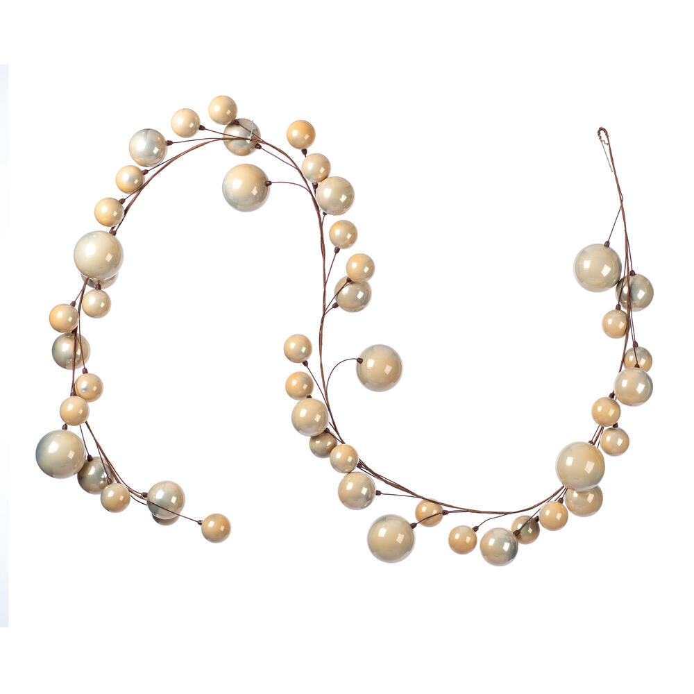 10' Pearl Branch Ball Garland