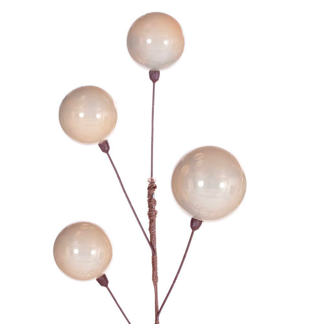 10' Pearl Branch Ball Garland